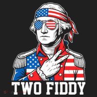 Two Fiddy American Revolution George Washington 250 Years Beanie thumb 2