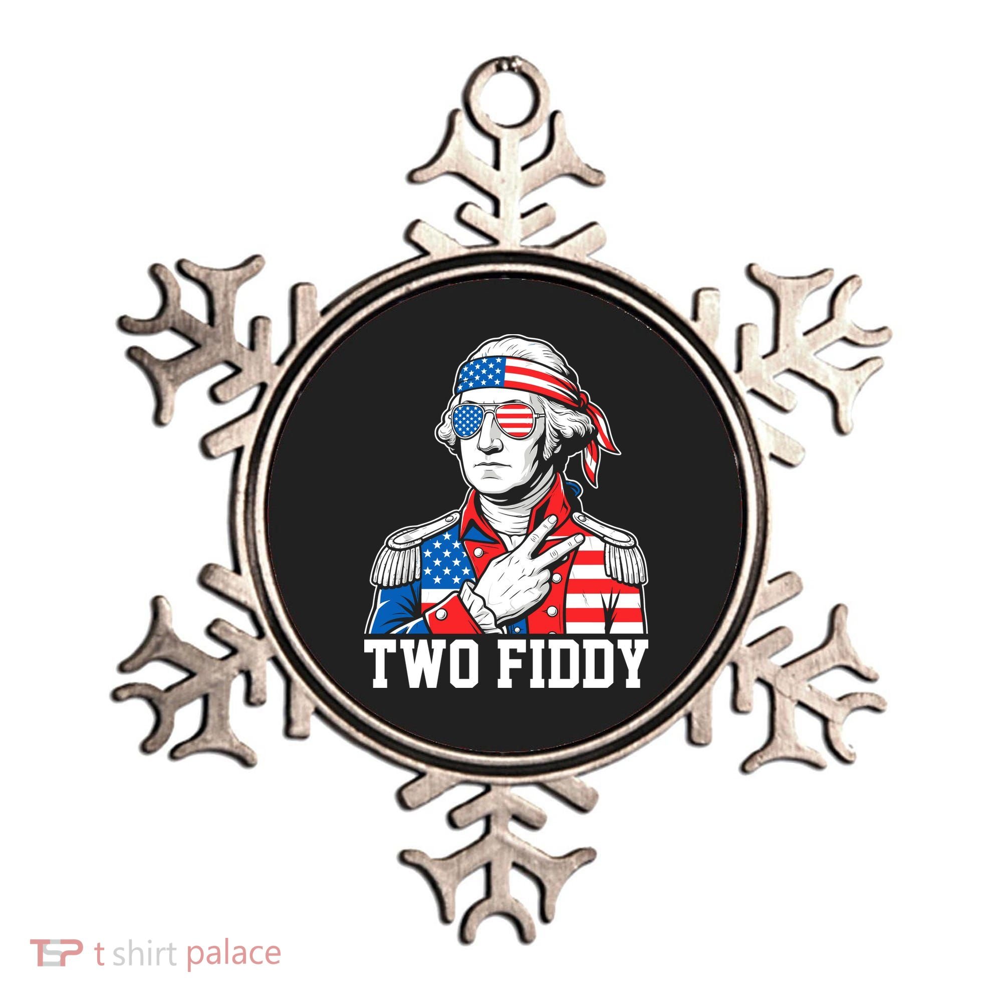 Two Fiddy American Revolution George Washington 250 Years Ornament