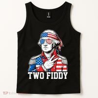Two Fiddy American Revolution George Washington 250 Years Tank Top thumb 2