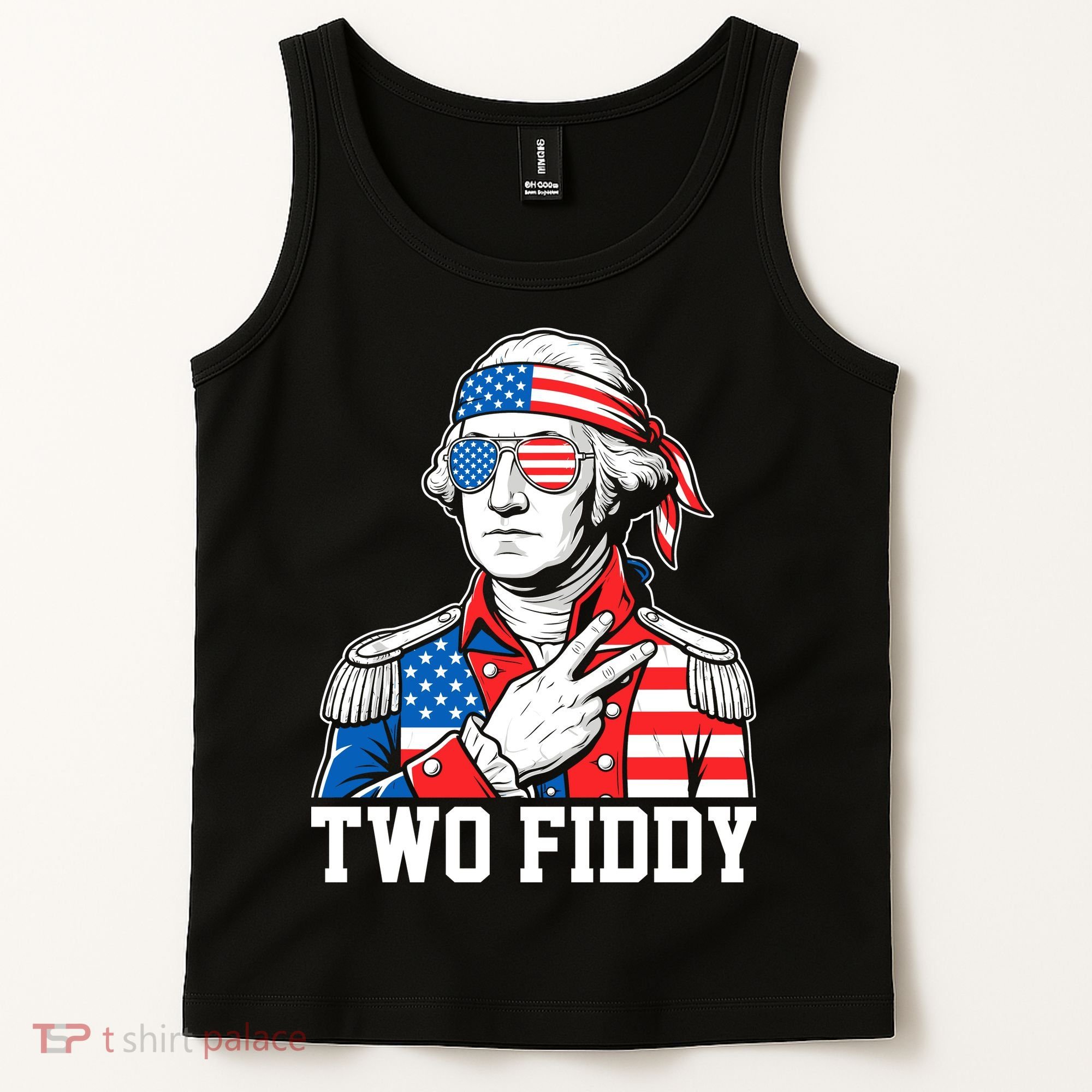 Two Fiddy American Revolution George Washington 250 Years Tank Top