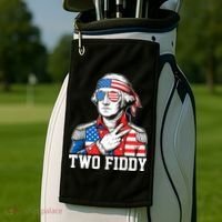 Two Fiddy American Revolution George Washington 250 Years Golf Towel thumb 2