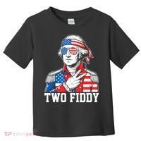 Two Fiddy American Revolution George Washington 250 Years Toddler T-Shirt thumb 0