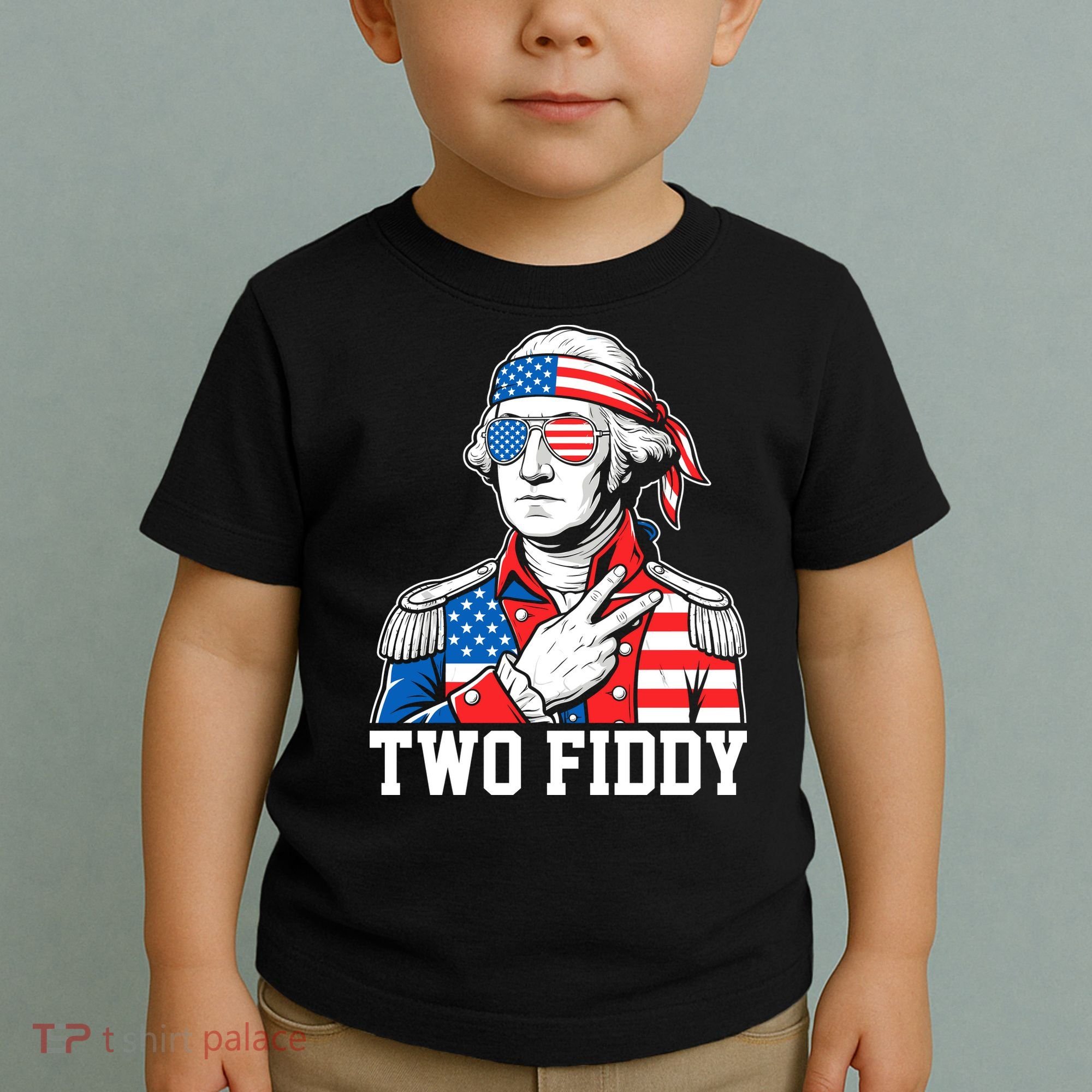 Two Fiddy American Revolution George Washington 250 Years Toddler T-Shirt