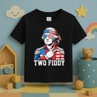 Two Fiddy American Revolution George Washington 250 Years Toddler T-Shirt thumb 3