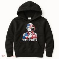Two Fiddy American Revolution George Washington 250 Years Kids Hoodie thumb 0