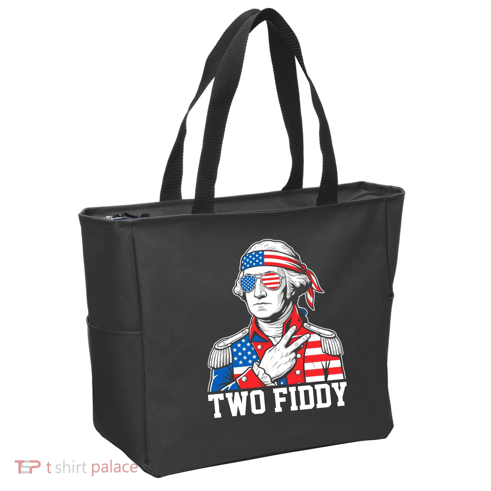 Two Fiddy American Revolution George Washington 250 Years Tote Bag