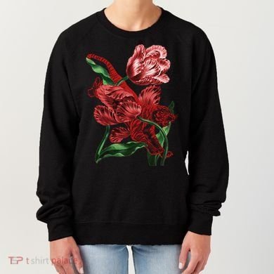 Tiger Flower Art Women's Sweatshirt