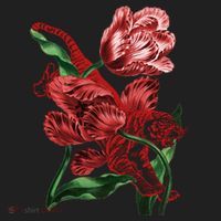 Tiger Flower Art Women's Sweatshirt thumb 2
