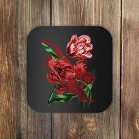 Tiger Flower Art Coaster thumb 0
