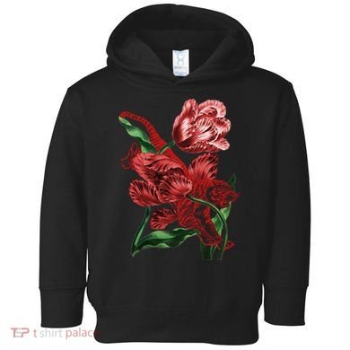 Tiger Flower Art Toddler Hoodie