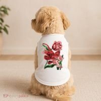 Tiger Flower Art Doggie Tank thumb 2