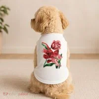 Tiger Flower Art Doggie Tank thumb 2