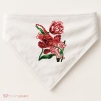 Tiger Flower Art USA-Made Doggie Bandana thumb 0