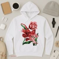 Tiger Flower Art Hoodie thumb 3