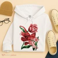 Tiger Flower Art Hoodie thumb 4