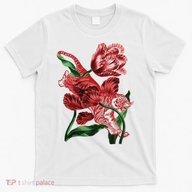 Tiger Flower Art T-Shirt