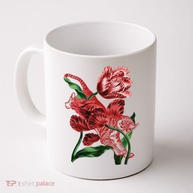 Tiger Flower Art Coffee Mug