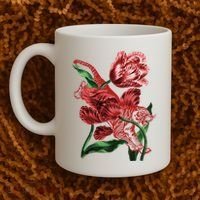 Tiger Flower Art Coffee Mug thumb 2