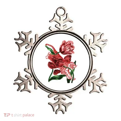 Tiger Flower Art Ornament
