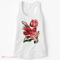 Tiger Flower Art Women's Tank Top thumb 0