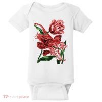 Tiger Flower Art Baby Bodysuit thumb 0