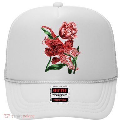 Tiger Flower Art Hat