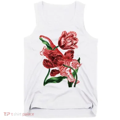 Tiger Flower Art Tank Top