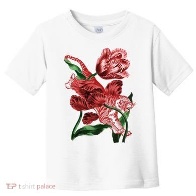 Tiger Flower Art Toddler T-Shirt