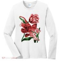 Tiger Flower Art Women's Long Sleeve Shirt thumb 0