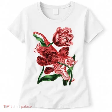 Tiger Flower Art Women's T-Shirt