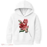 Tiger Flower Art Kids Hoodie thumb 0