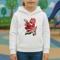 Tiger Flower Art Kids Hoodie thumb 3