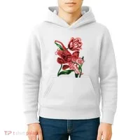 Tiger Flower Art Kids Hoodie thumb 4