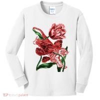 Tiger Flower Art Kids Long Sleeve Shirt thumb 0
