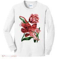 Tiger Flower Art Kids Long Sleeve Shirt thumb 0