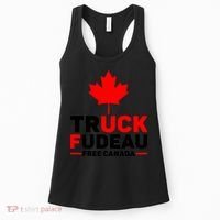 Truck Fudeau Anti Trudeau Free Canada Trucker Heroes Women's Tank Top thumb 0