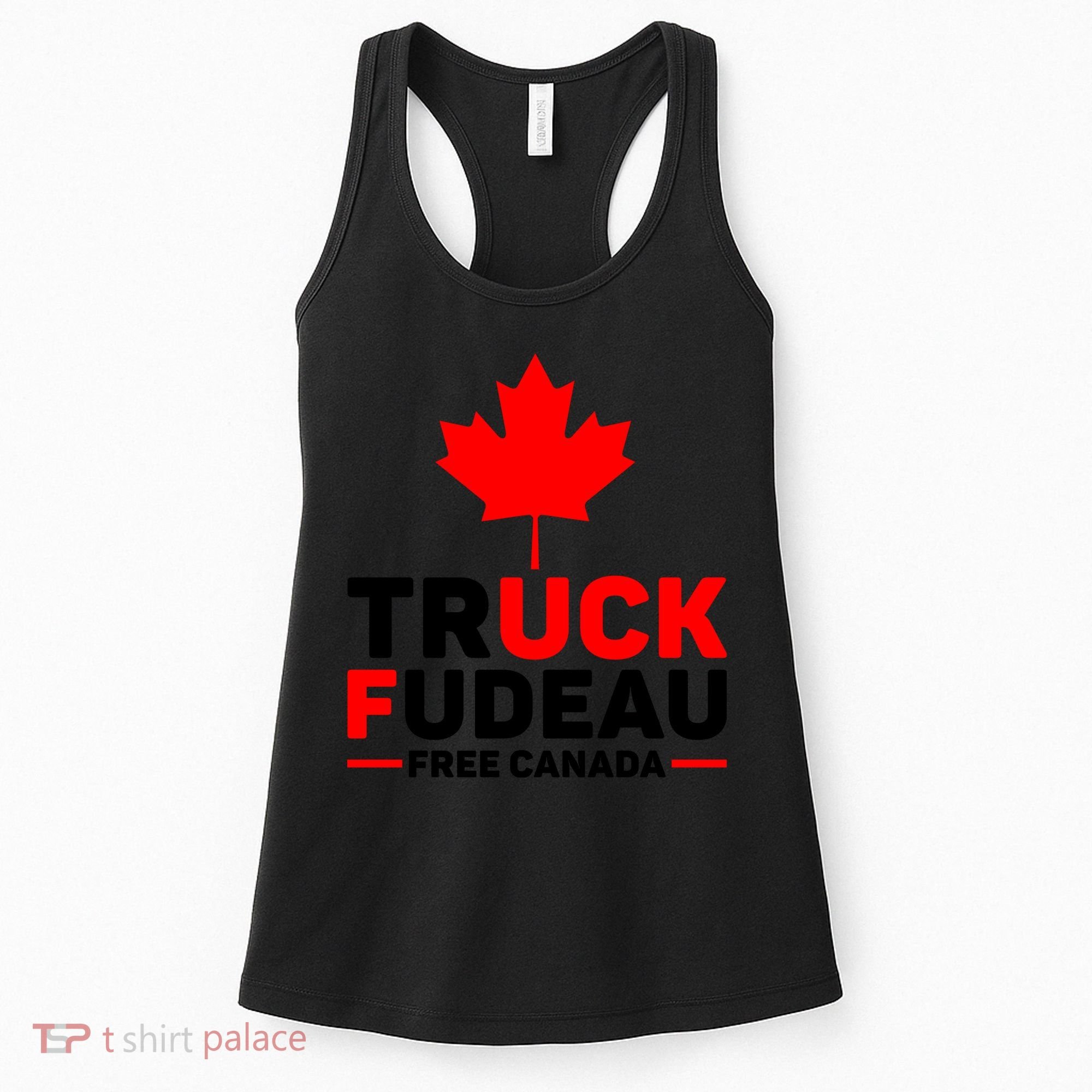 Truck Fudeau Anti Trudeau Free Canada Trucker Heroes Women's Tank Top