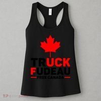 Truck Fudeau Anti Trudeau Free Canada Trucker Heroes Women's Tank Top thumb 3