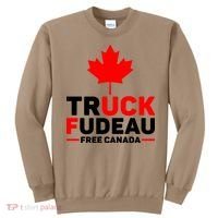 Truck Fudeau Anti Trudeau Free Canada Trucker Heroes Sweatshirt thumb 0