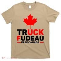 Truck Fudeau Anti Trudeau Free Canada Trucker Heroes T-Shirt thumb 0