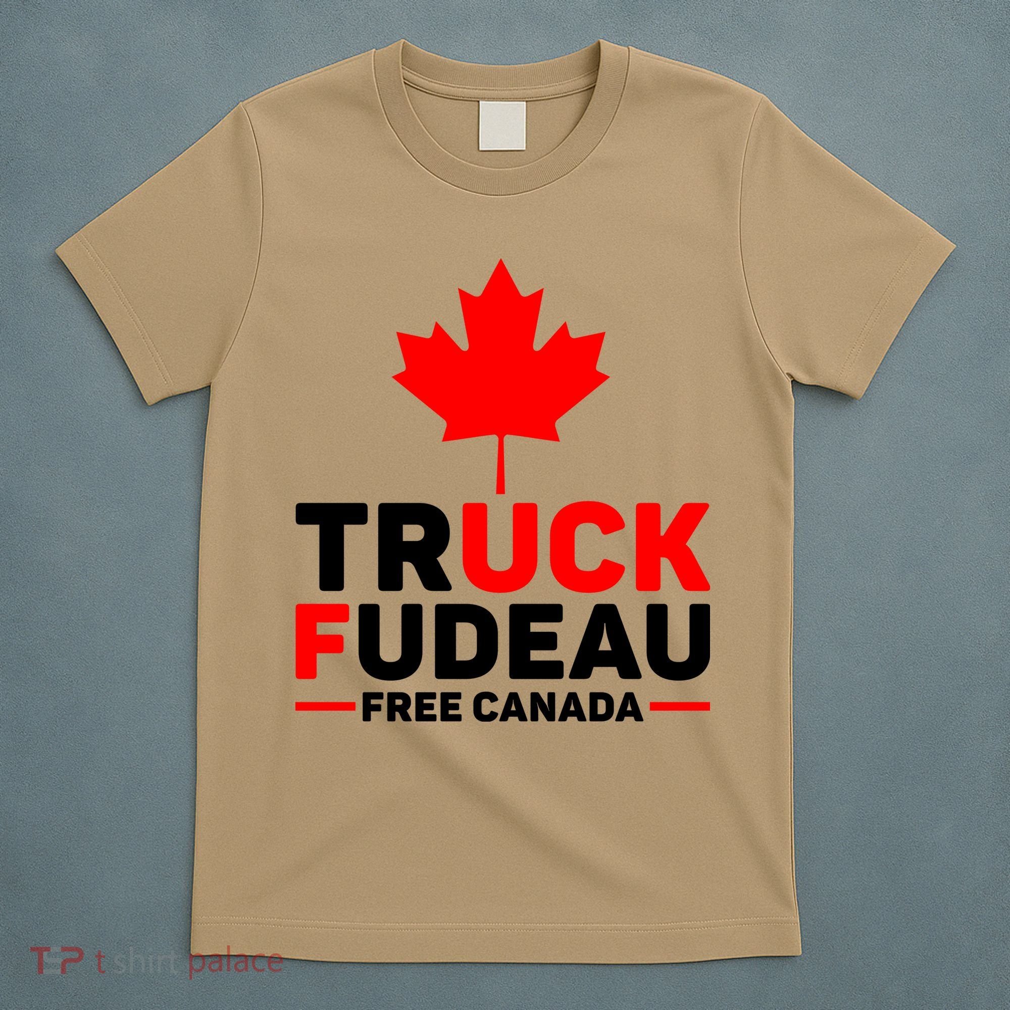 Truck Fudeau Anti Trudeau Free Canada Trucker Heroes T-Shirt