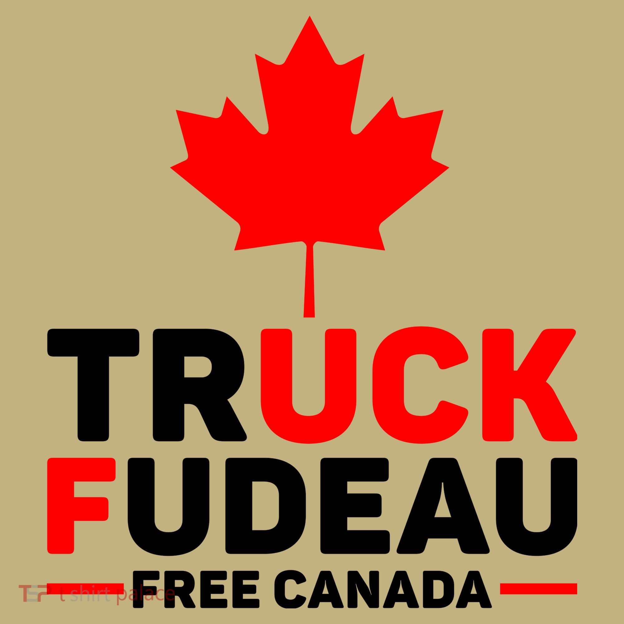 Truck Fudeau Anti Trudeau Free Canada Trucker Heroes T-Shirt