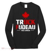 Truck Fudeau Anti Trudeau Free Canada Trucker Heroes Long Sleeve Shirt thumb 0