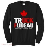 Truck Fudeau Anti Trudeau Free Canada Trucker Heroes Sweatshirt thumb 0