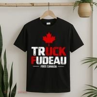 Truck Fudeau Anti Trudeau Free Canada Trucker Heroes T-Shirt thumb 2