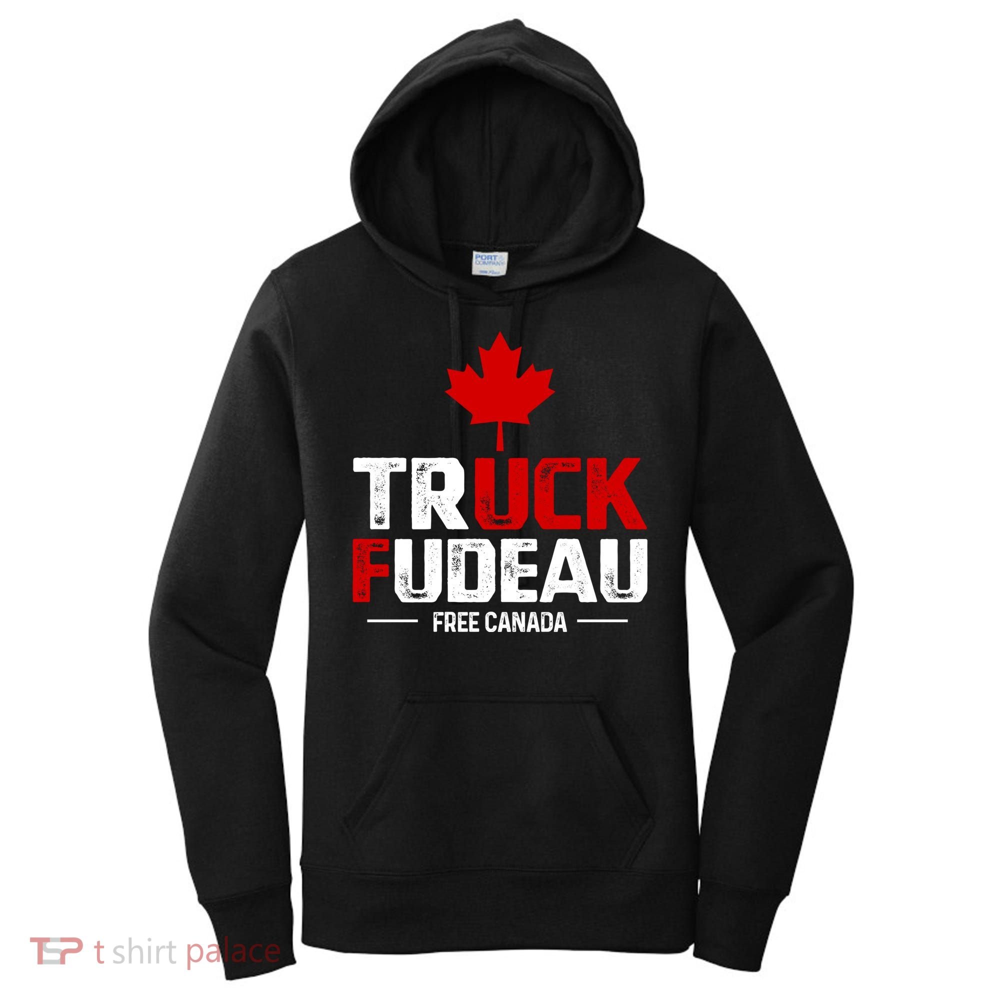Truck Fudeau Anti Trudeau Free Canada Trucker Heroes Women's Hoodie