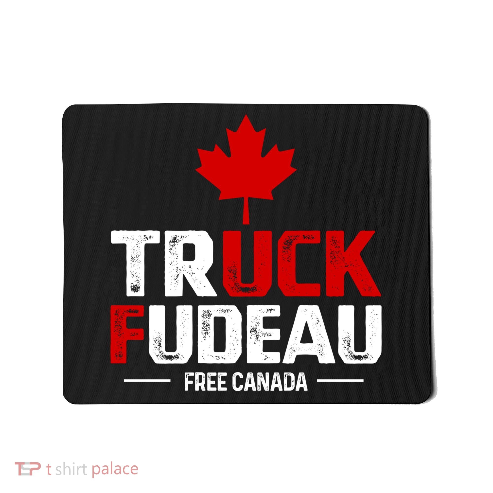 Truck Fudeau Anti Trudeau Free Canada Trucker Heroes Mousepad