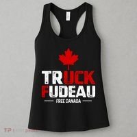 Truck Fudeau Anti Trudeau Free Canada Trucker Heroes Women's Tank Top thumb 3