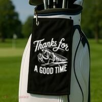 Thanks For A Good Time Praying Mantis Golf Towel thumb 2