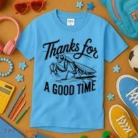 Thanks For A Good Time Praying Mantis Kids T-Shirt thumb 3